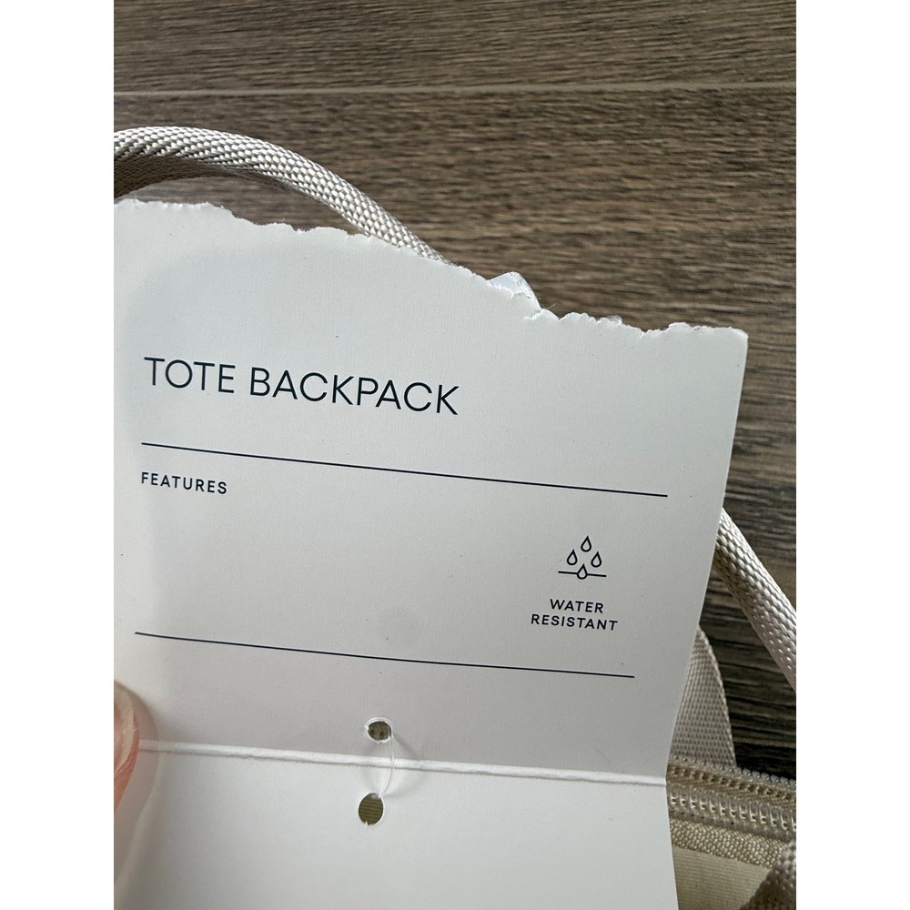 All in Motion Neoprene Tote Backpack Cream Off White Laptop Sleeve Athletic NWT - Picture 10 of 11